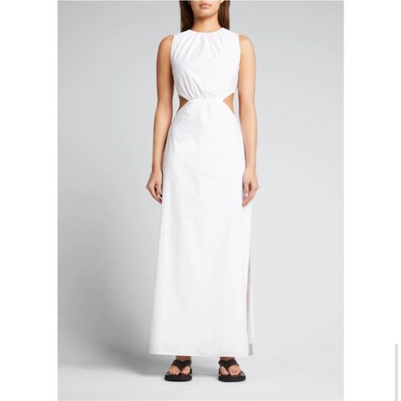 NEW SIR. Anja Cut Out Midi Dress in Chalk White Size 2 Medium Cut Out Maxi Dress - Picture 7 of 12